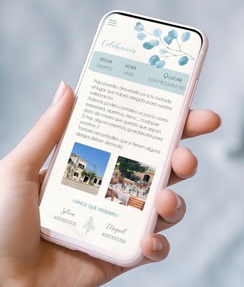 Invitación Interactiva "Baby Blue"