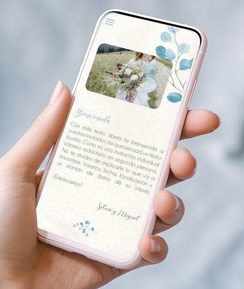 Invitación Interactiva "Baby Blue"